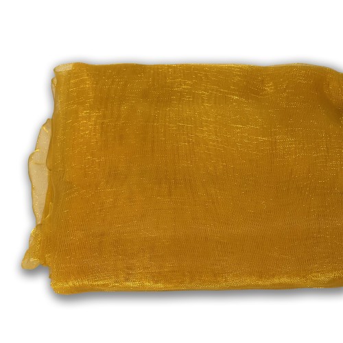 Yellow organza fabric